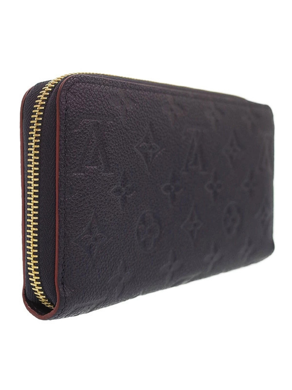 Louis Vuitton Round Zipper Monogram Empreinte Long Wallet Zippy Brown